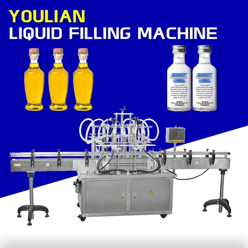 

YT6T Fully Automatic 6/8/10 Heads Bottle Filler Servo Piston Pump Cosmetic Juice Beverage Water Oil Liquid Filling Machines