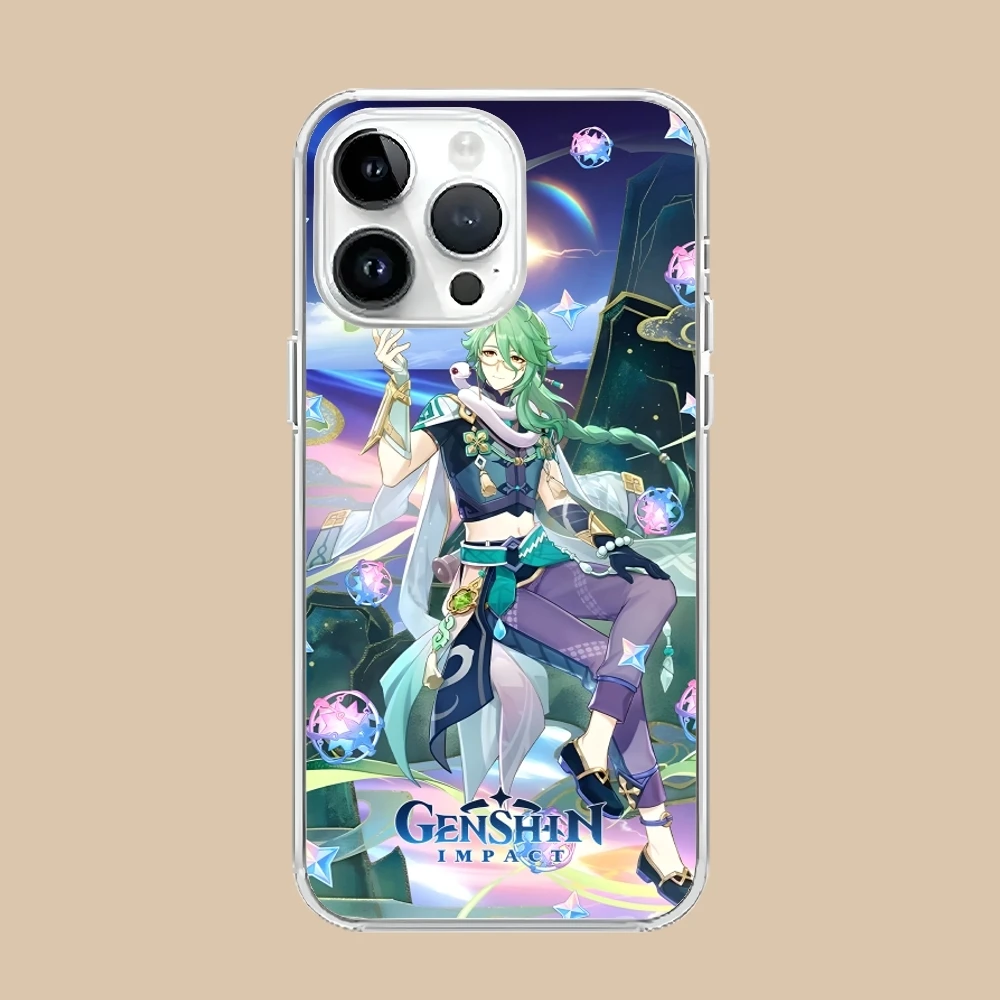 Чехол для мобильного телефона Genshin Impact Baizhu iPhone 16 15 14 13 12 11 X XR XS 8 Pro Max Plus Mini