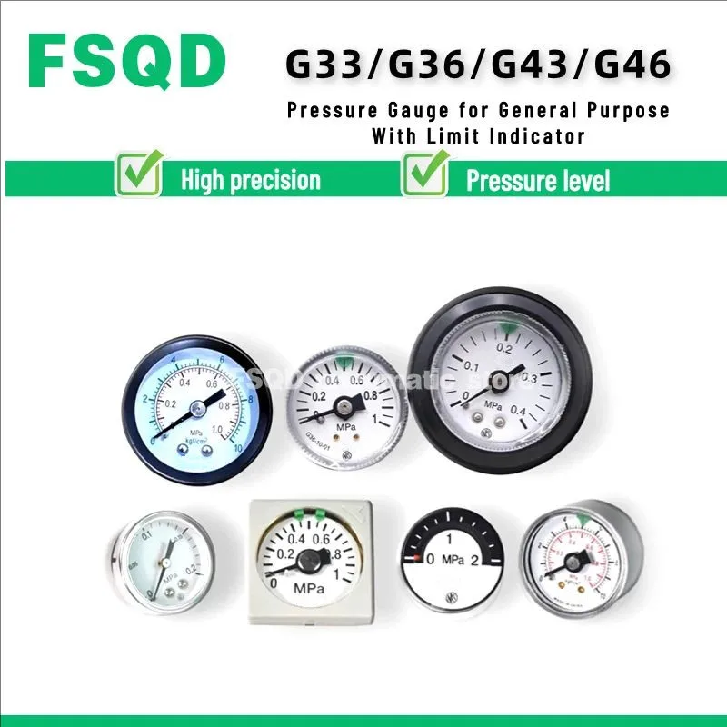 

G33 G36 G43 G46 GA46-2 4 10-01 02 01M 02M-C C1-G36-10-01 K8-10-50 Манометр общего назначения G