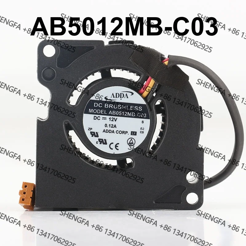 Фото AC EC 5020 50X50X20MM 5CM Турбовентилятор для проектора BenQ, новый оригинальный, Тайвань ADDA, 5В 24В 48В DC 12В 0.12А AB5012MB-C03 охлаждающий вентилятор. №1