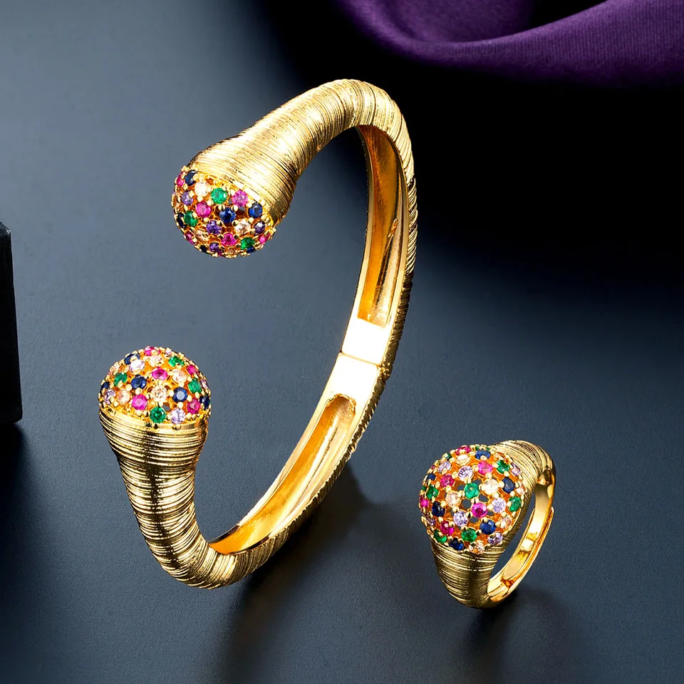 Высококачественный разноцветный женский золотой браслет Zlxgirl в форме шара из