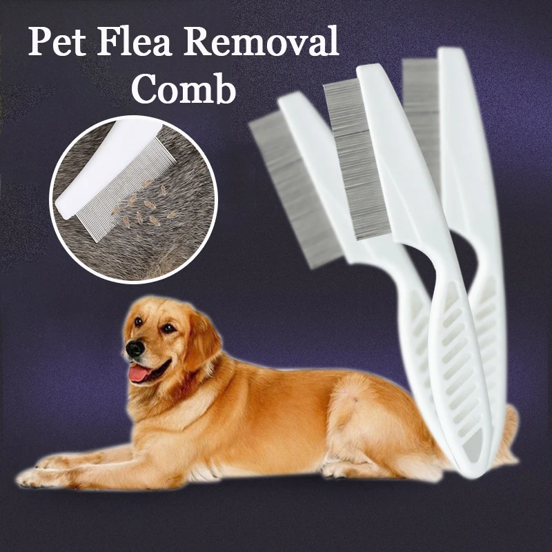 

Pet Hair Grooming Comb Animal Care Protect Flea Comb For Dog Cat Flea Removal Outdoor Play Cleaning Supplies