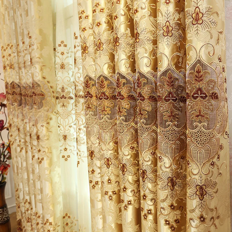 Занавески для гостиной столовой спальни в европейском стиле ажурные