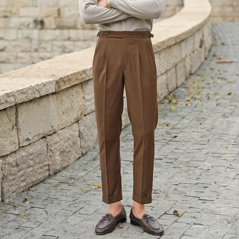 

Fall 2023 High Quality Business Casual High-waist Long Trousers Men Formal Pants Male Formal Office Social Suit Pants C25