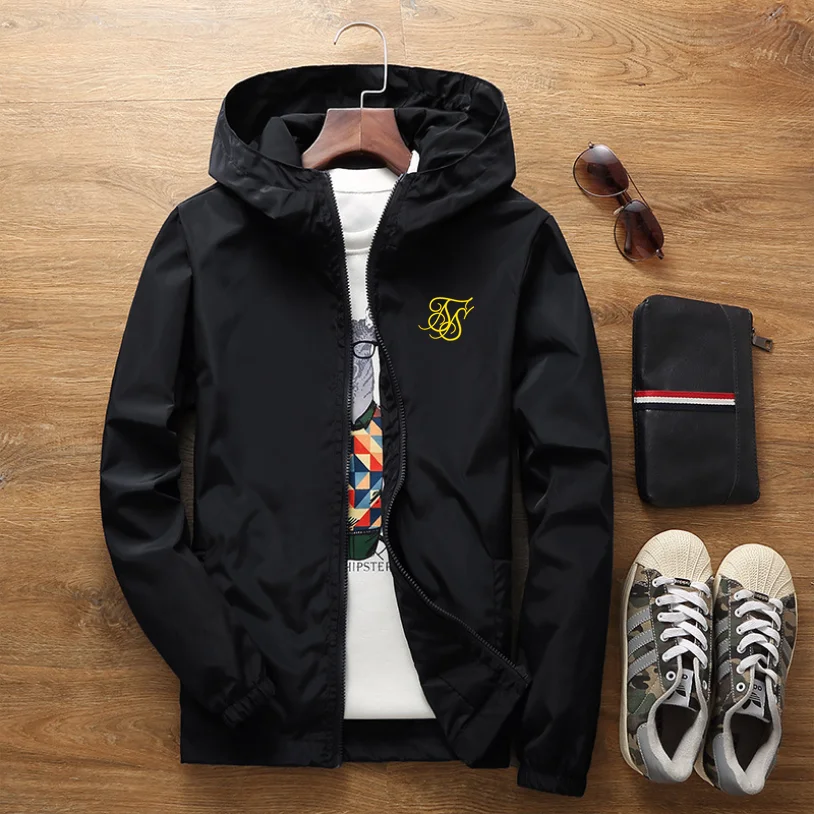 

SIK SILK 2023 New Men's jacket, Spring And Summer Men's Coat, Casual Blazer Windbreaker, Fashionable Drafty Ventilation Clothes