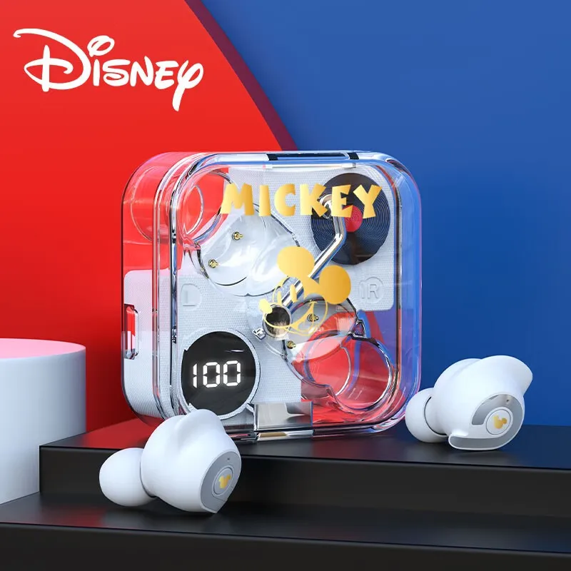 

Original Disney Wireless Headphones Bluetooth Earphones 5.3 Sport ENC Noise Reduction Gaming in-Ear Earbuds B11 Digital Display