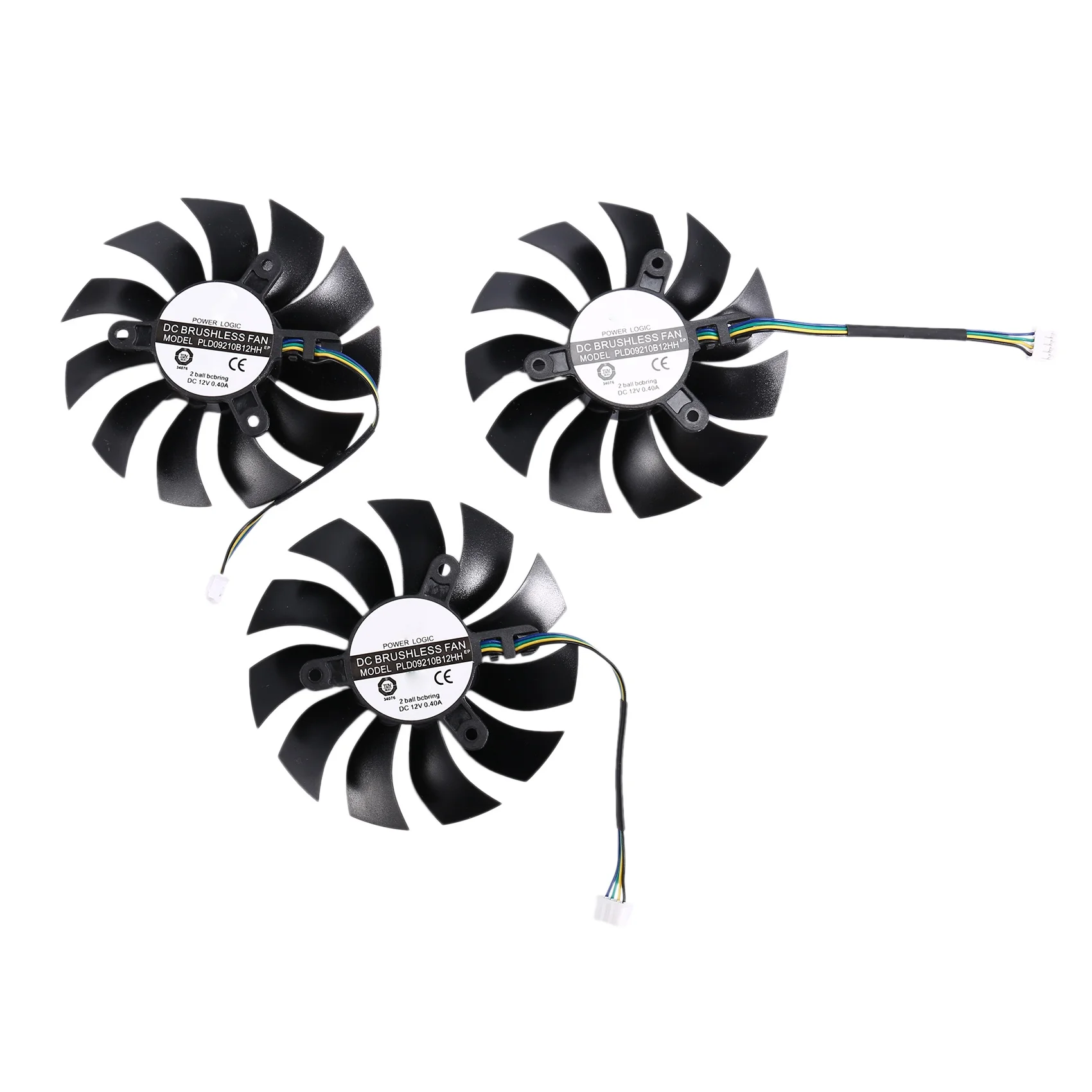 

3Pcs PLA09215B12H 12V 0.55A 4Pin for EVGA GTX1080TI FTW3 GTX 1080 Ti Black Fan Graphics Card Cooling Fan