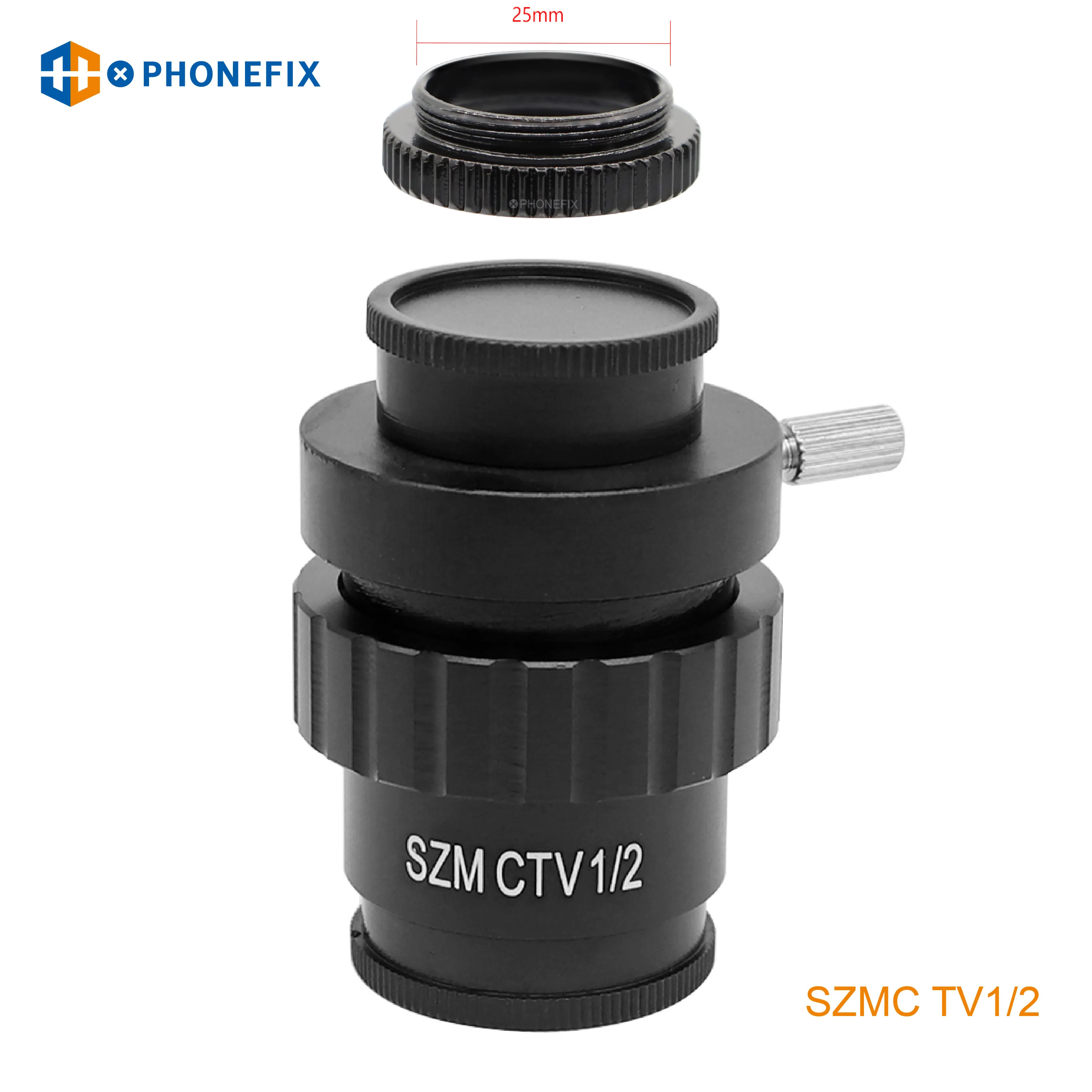 

SZM CTV 1/2 1/3 1X адаптер 0,3X 0,5X C крепление объектива C CS Simul Фокусное кольцо Тринокулярный стереомикроскоп HDMI USB видеокамера