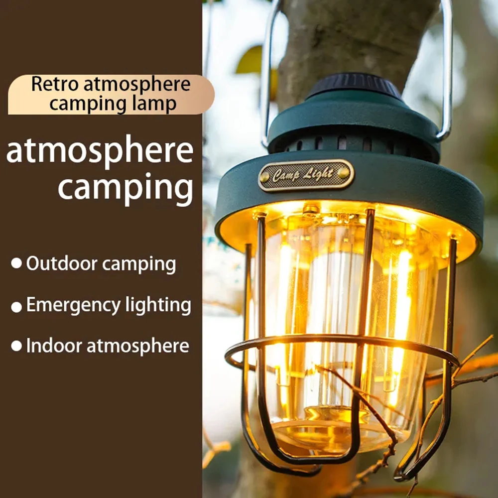 

Новинка наружный фонарь для кемпинга металлический подвесной ретро фонарь для кемпинга USB перезаряжаемый портативный фонарь с теплым белым светом