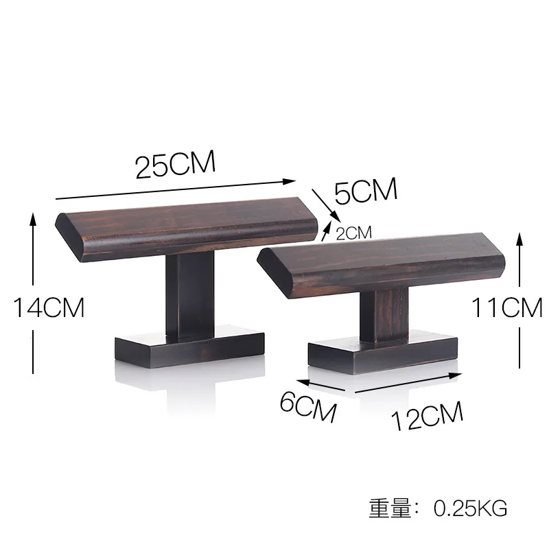 T-bar Wooden Microfiber Watch Stand, Bangles Watch Display Wooden Display Jewelry Accessory Stand