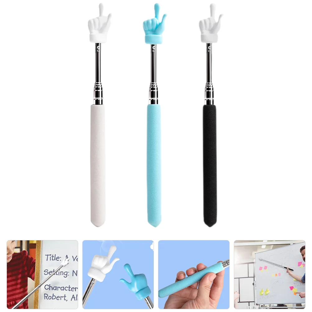 

3 Pcs Teachers Pointer Extendable Pointing Rod Presenting Indicator Reading Whiteboard Pointing Rod Multi-function