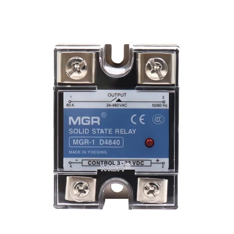 SSR-10DA SSR-25DA SSR-40/60/80/90/100DA Твердотельное реле SSR DC-AC Вход 3-32 В DC Нагрузка 24-480