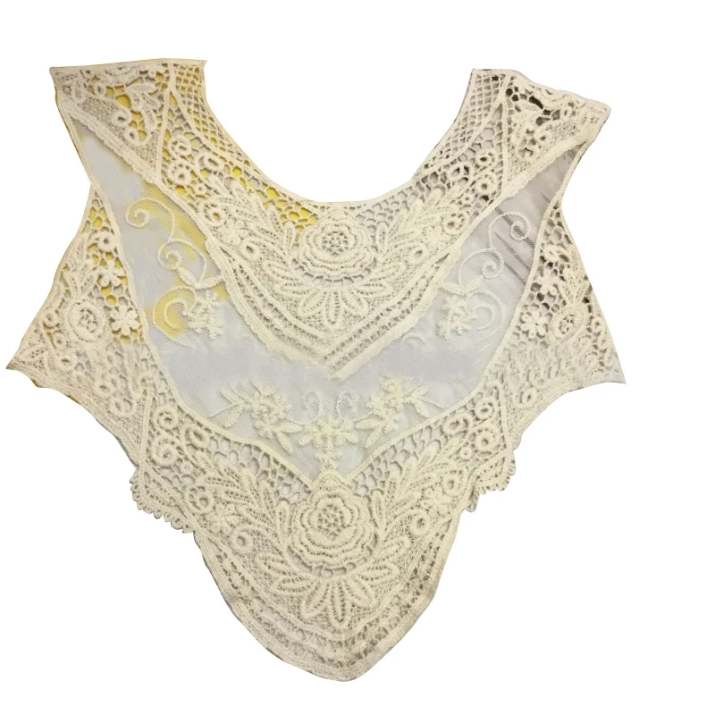 

Embroidery Flower Collar Fabric Sewing Applique DIY Neckline Wedding Supplies