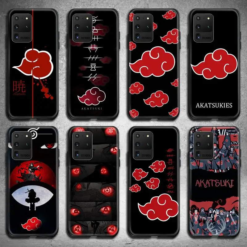 

BANDAI Naruto Akatsuki Kakashi Uchiha Itachi Phone Case For Samsung Galaxy S21 Plus Ultra S20 FE M11 S8 S9 plus S10 5G lite 2020