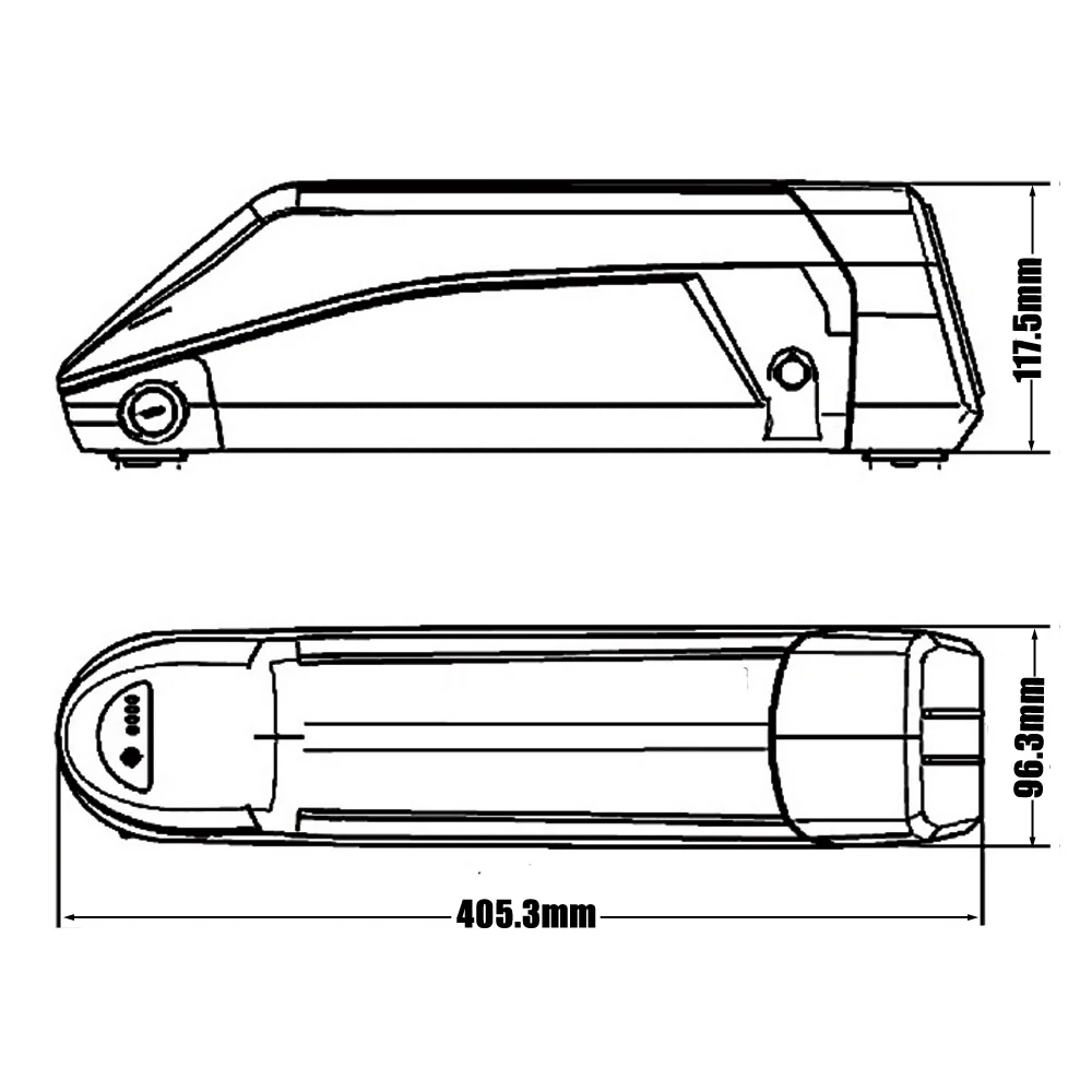 Фото Drift Slide Idpoo IM-J1 E-Bike 48 В 15 Ач 15,6 Ач 17,5 Ач 20 Ач Сменная литиевая батарея для электровелосипеда дальнего действия Akku для двигателя 500 Вт №2