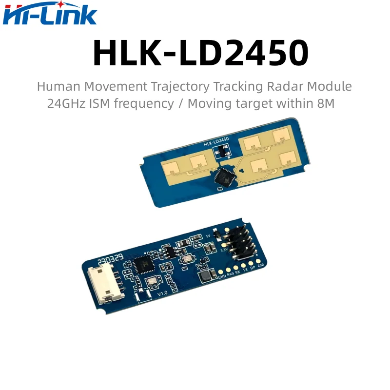 Hi-Link Φ 24G MmWave модуль отслеживания скорости движения и человека для замены PIR в 6 м