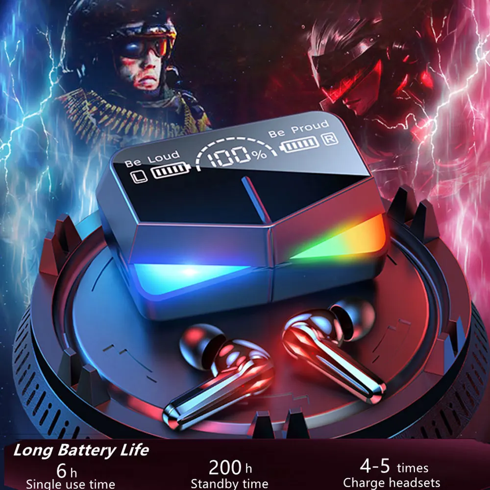 Новые беспроводные Игровые наушники с микрофоном TWS Bluetooth бас наушники-вкладыши