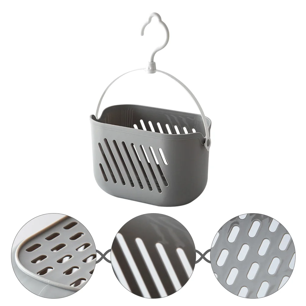 

Hanging Basket Storage Organizer Hook Wall Mounted Sink Bucket Pp Kitchen Shelf