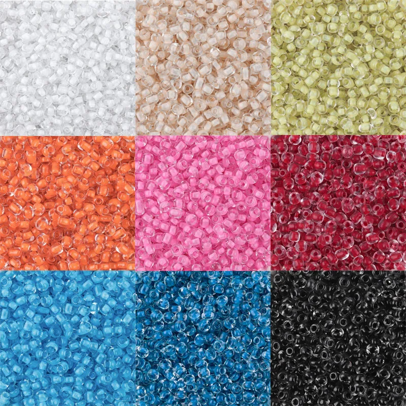 

4mm100/300/500PCS Glass Seed Spacer Loose Beads Small Charms DIY Craft Bracelet Beads for Jewelry Making Necklace Accessories