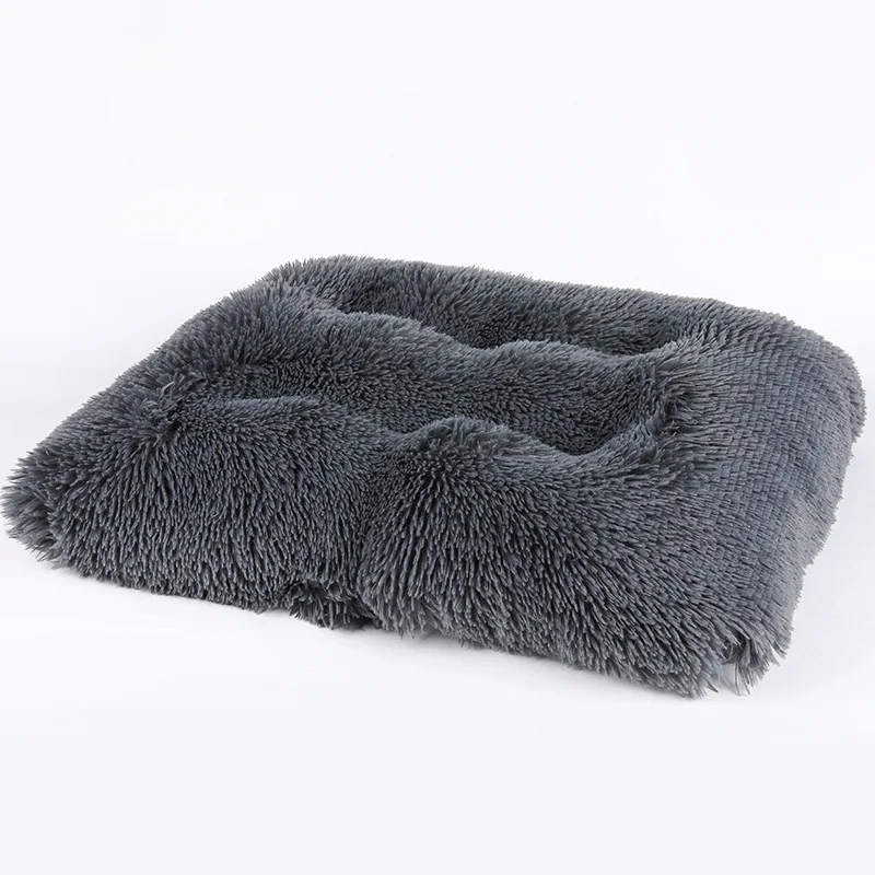 

Pet Bed Autumn And Winter Models Warm And Thick Pet Mat Plush Rectangular Sleeping Mat Blanket Comfortable And Soft Dog Bed