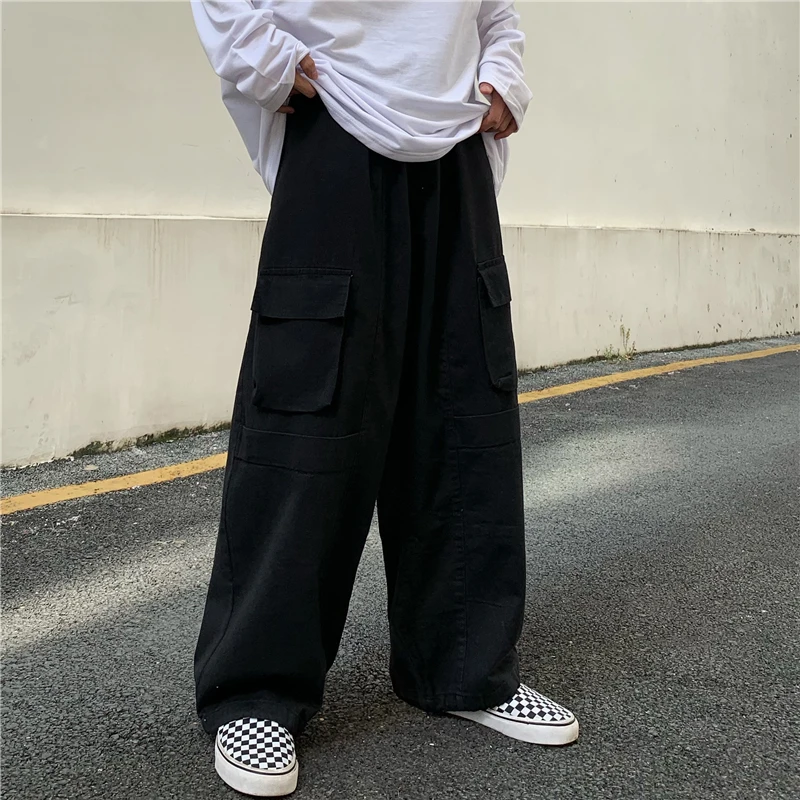 

Tooling Pants Men's and Women's Autumn Tide Brand High Street Wide-leg Nine-point Pants Ins Loose Straight Casual Pants Tide