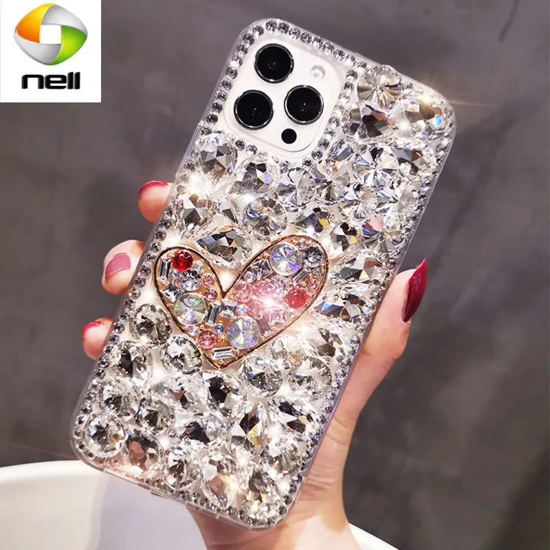 

Роскошный чехол со стразами для Samsung S21 Ultra S20 FE S10 Plus S9 S8 Note 20 10 Lite 9