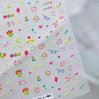Новые стильные 3D наклейки на День святого Валентина для ногтей красочные сердце любовь воздушные шары звезда украшение для ногтей аксессуары