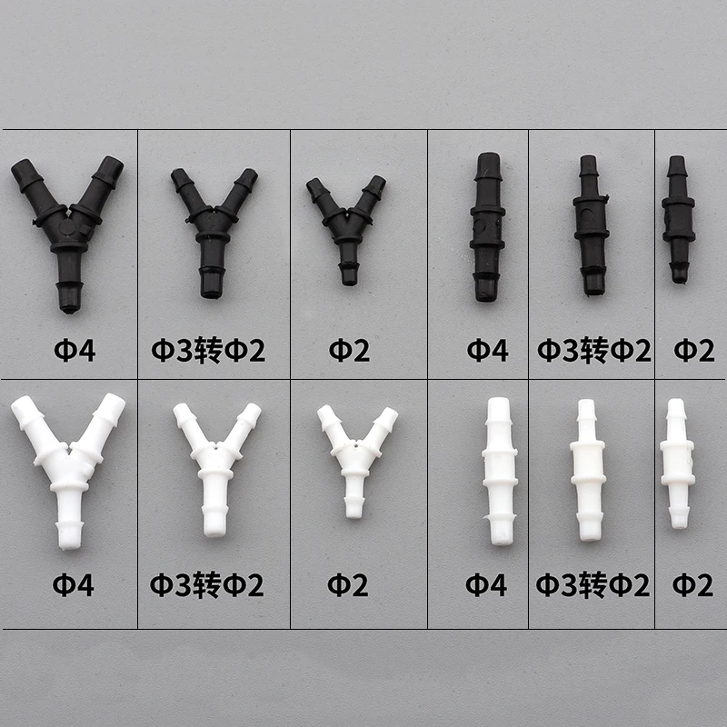

20pcs Eco solvent Y Shape Ink Tube UV Connector for Large format Y Ink Tube white Connector printer machine
