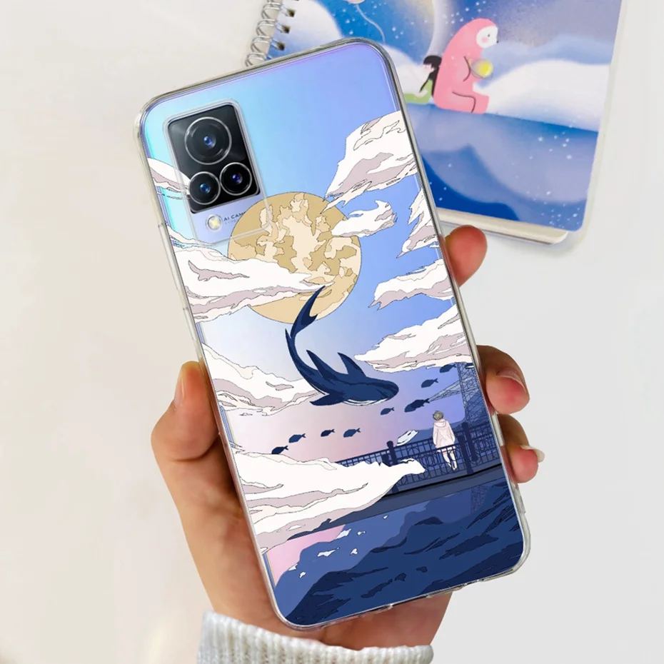 ДЛЯ Vivo V21 4G 5G V21S модный дракон в металлическом стиле окрашенные фотообои для V 21 21S