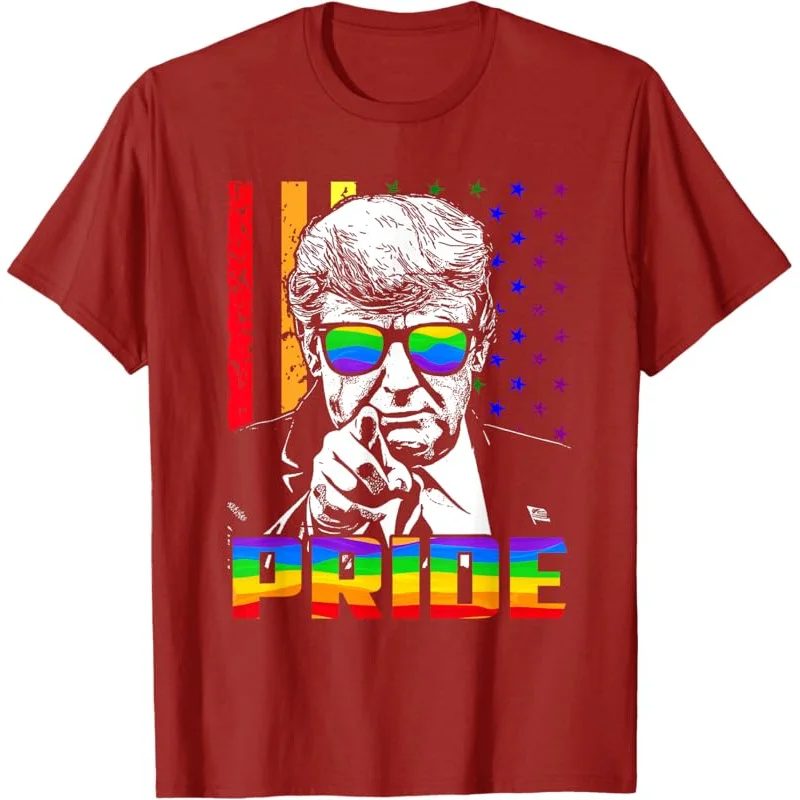 Трамп ЛГБТ Радужные солнцезащитные очки Американский флаг Гей-месяц гордости