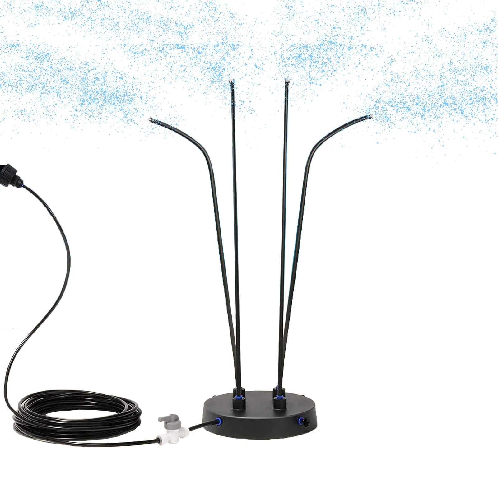 

Portable Misting System For Outside Patio Portable Mist Kit With Brass Nozzles Water Inlet Pipe Switch Standing Mister Outside