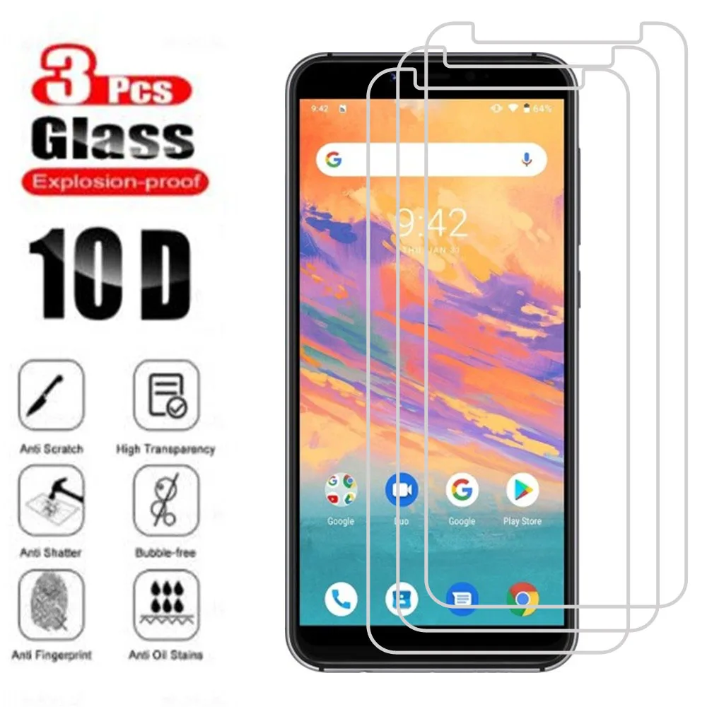 Фото Прозрачное закаленное стекло для Umidigi S5 A7 A9 Pro, 3 шт., защитная стеклянная пленка для экрана для Umidigi A3S A3X, чехол №1