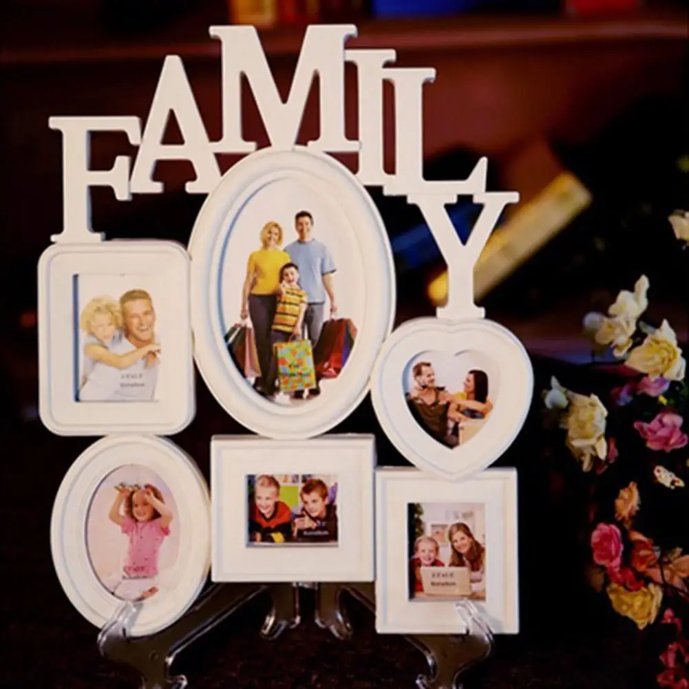 

for Room Decor White Multi-sized Hanging Plastic Picture Holder Photo Frame for Room Decor