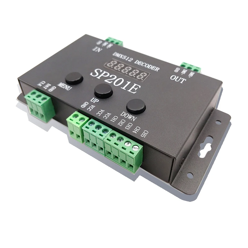 SP201E DMX512 DC5-24V декодер пиксельный RGB IC SPI сигнал адресный 5-канальный светодиодный