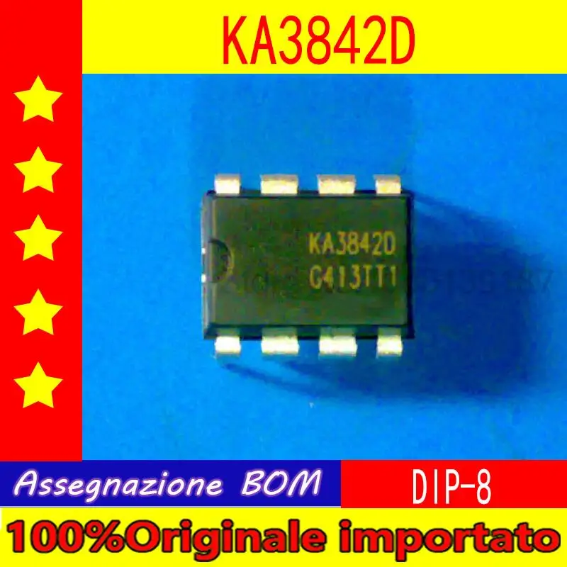 

100%Originale importato 50pcs/lot KA3842D KA3842 DIP-8 Switching Mode Power Supply