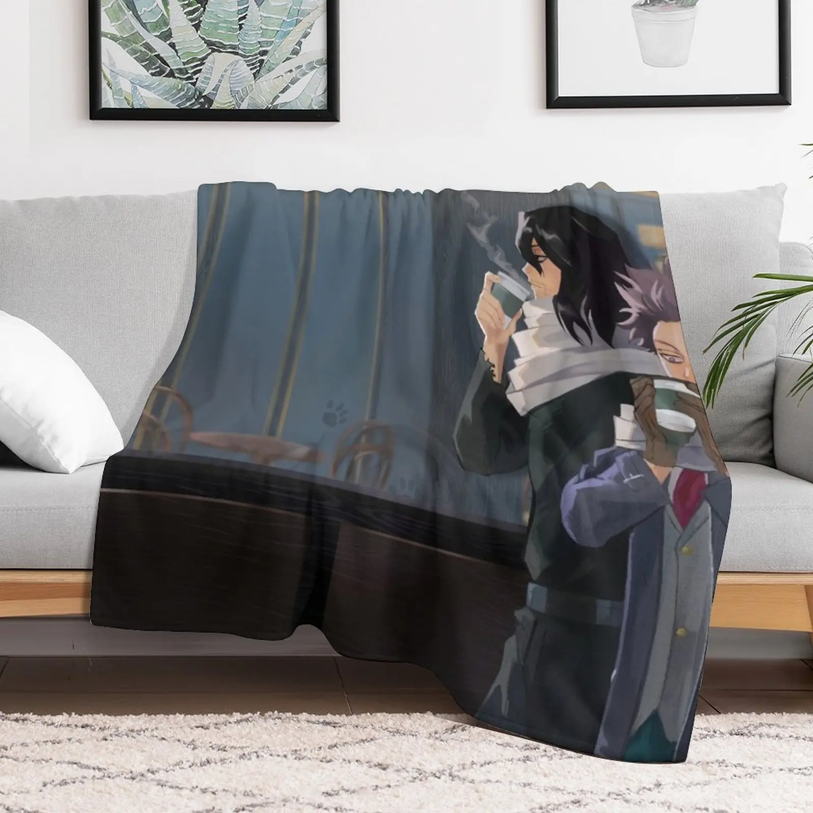 Одеяло для кафе Aizawa and Shinsou Cat летние рождественские украшения одеяла