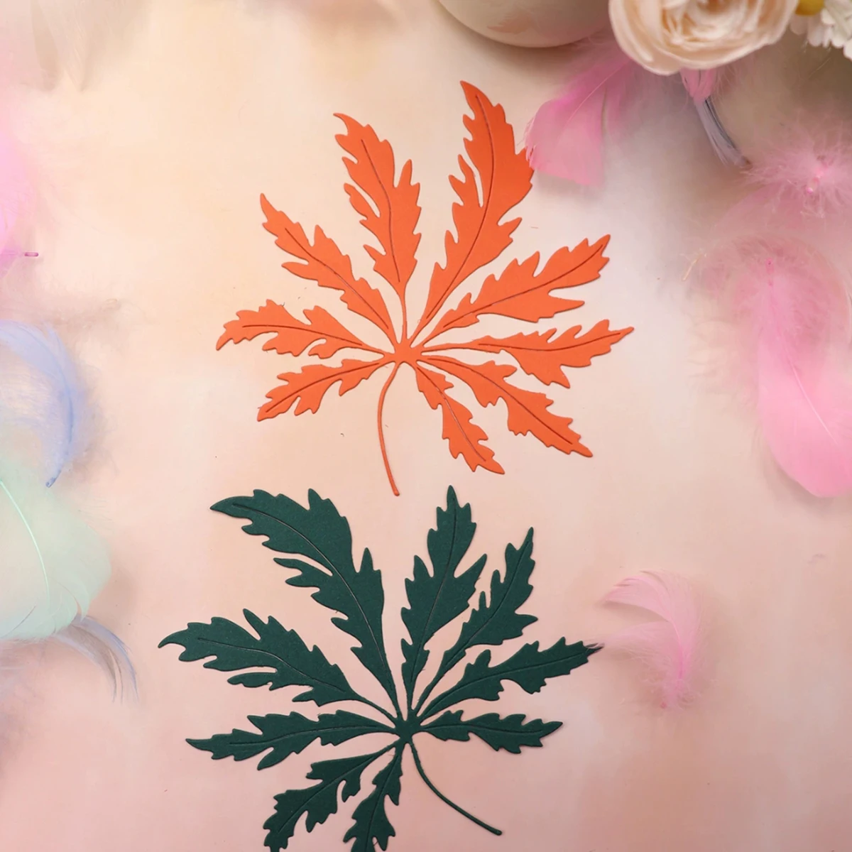 Закладки с кленовым листом бирка для скрапбукинга высечки трафарет сделай сам