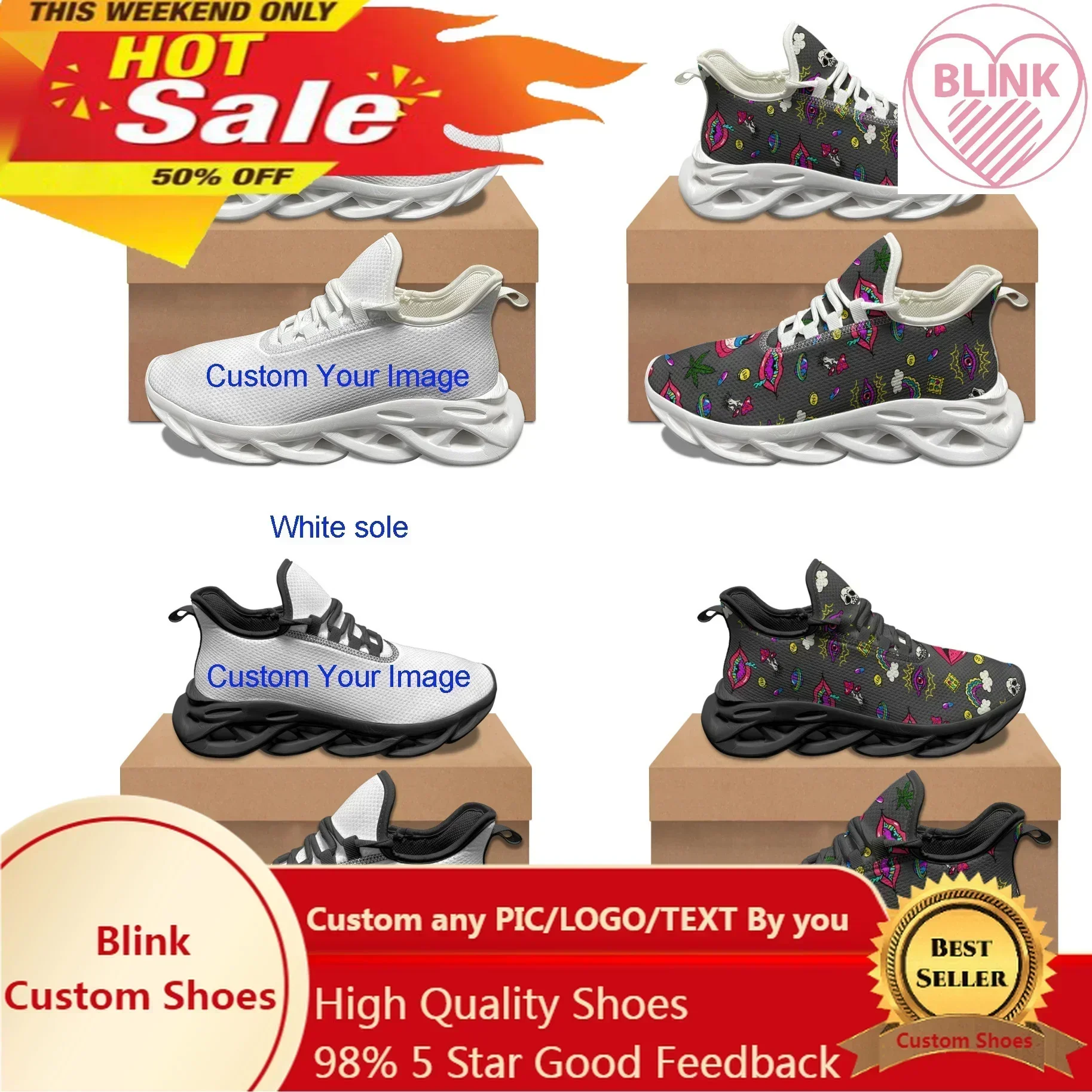 Сделанные на заказ сублиминальные новые женские мужские спортивные туфли