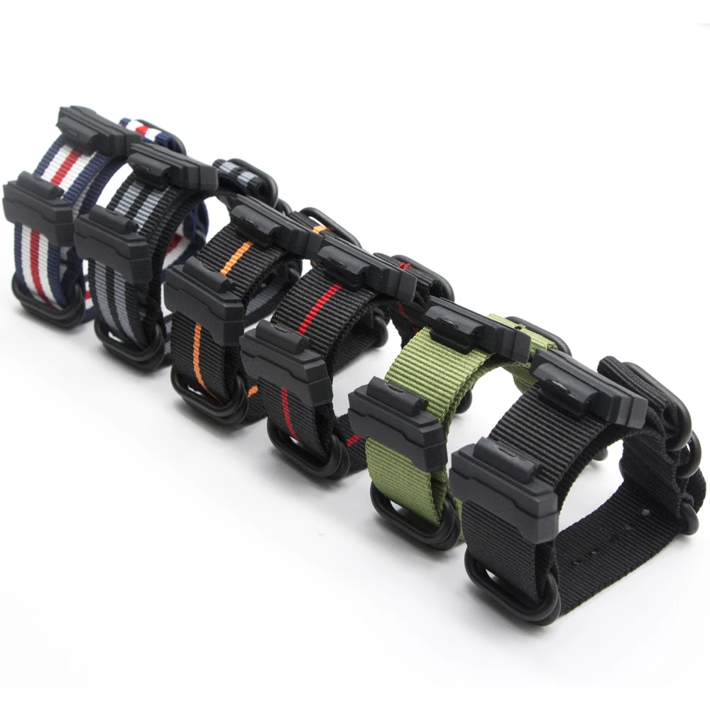 

Военный Пуленепробиваемый нейлоновый ремешок для G-Shock, женственная фотосессия, тяжелая пряжка, ремешок для часов 22 мм с разъемами