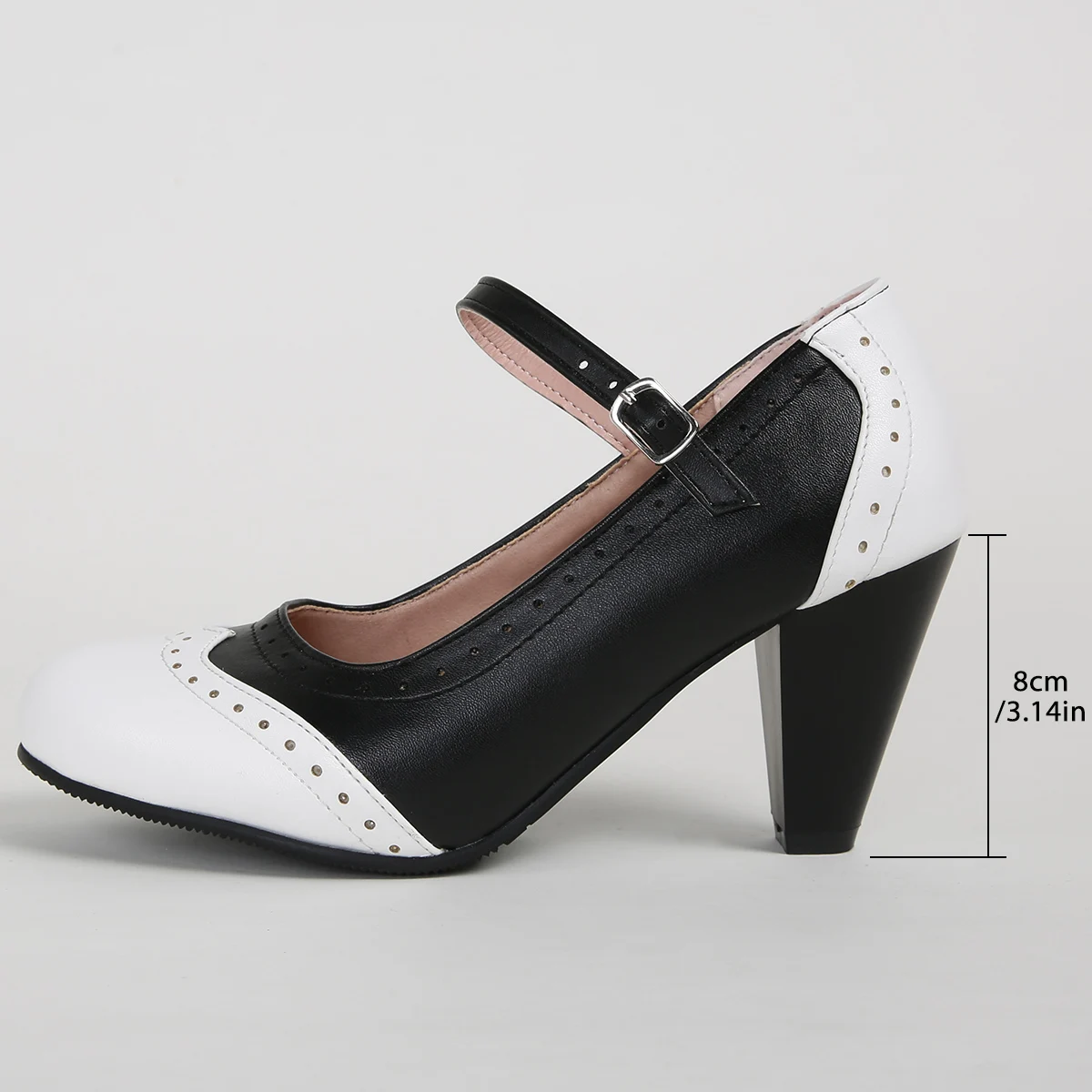 Smirnova размера плюс 34-46 новые женские туфли-лодочки Мэри Джейн туфли на блочном