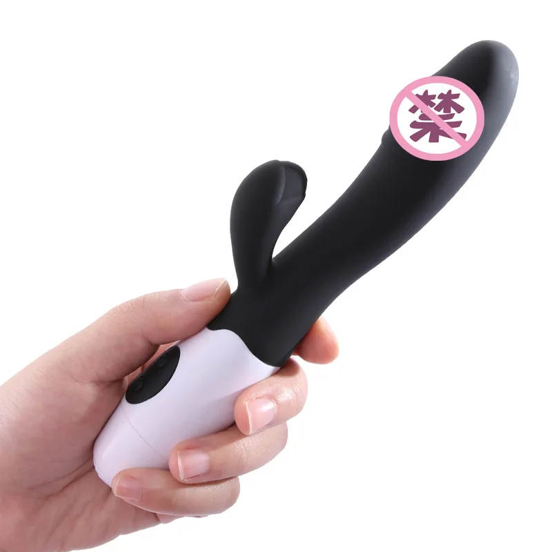 Вибратор Кролик для женщин фаллоимитатор точки G двойная вибрация силиконовый