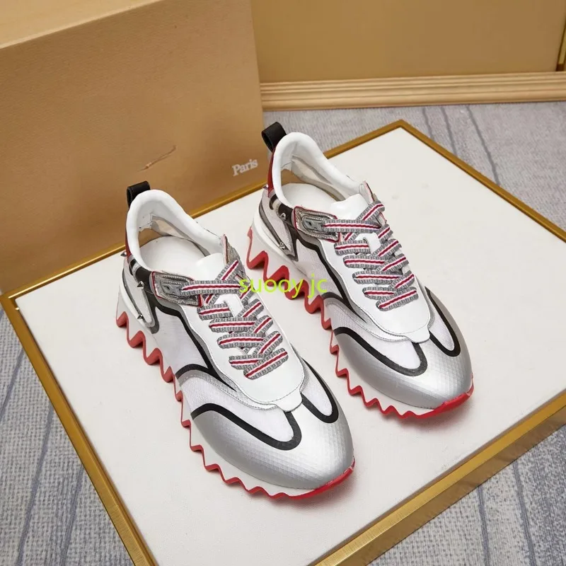

Luxury Shoes Red Bottom Shoes Leather Low Top Men's Shoes Lace Up Red Rivet Shoes Women's Casual Sneakers Couple Shoes01