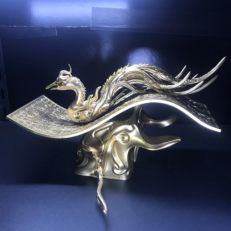 Тиара из смолы и акрила для мужчин Оригинальная китайская ретро-Тиара с 3D принтом