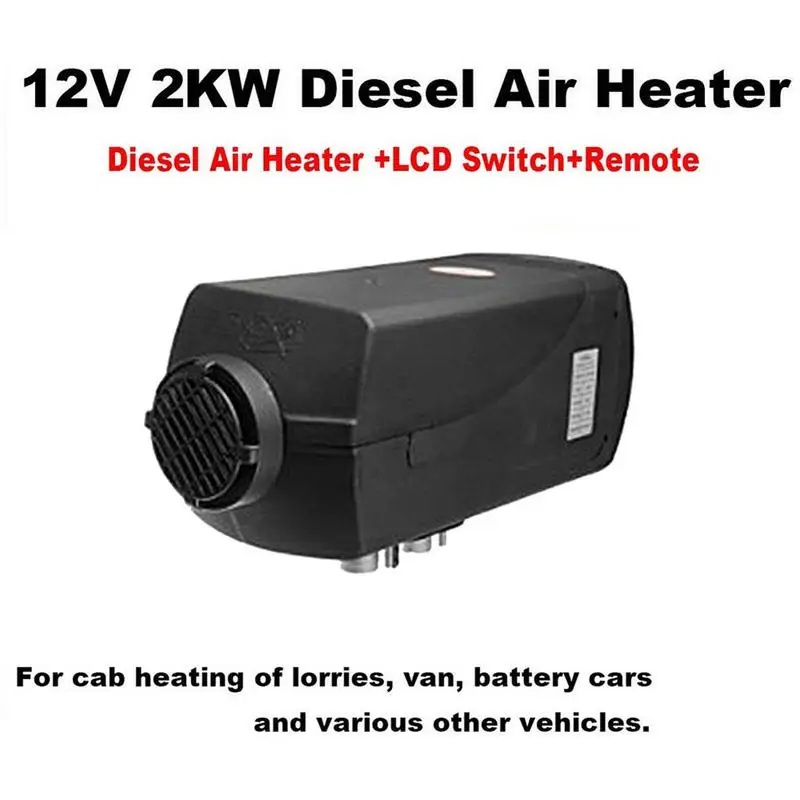 

Автомобильный дизельный парковочный обогреватель, 12 В, 2 кВт, 2000 Вт, компактный комплект парковочного обогревателя воздуха для автофургона, дома на колесах, трейлера, автомобильный парковочный обогреватель