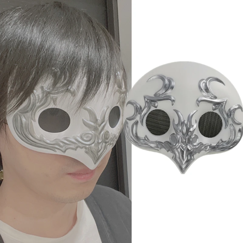 

Game Final Fantasy XIV Venat Mask Cosplay Adult Resin Half Face Masks Props Halloween