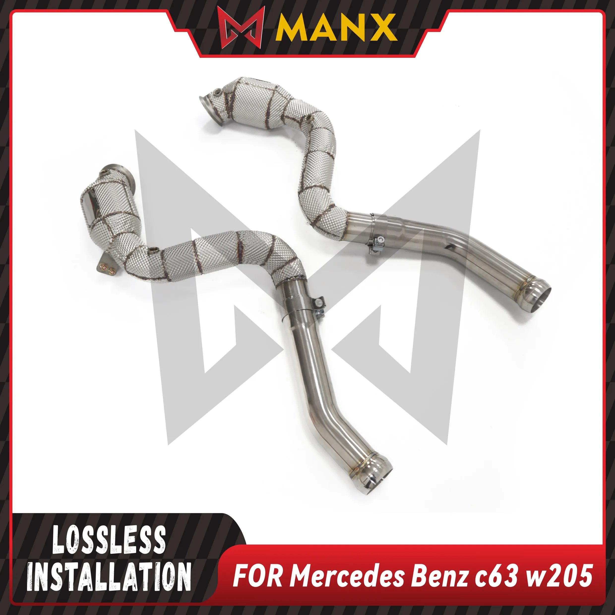 Водосточная труба MANX SUS подходит для Benz W205 C63 с теплозащитной эффективностью