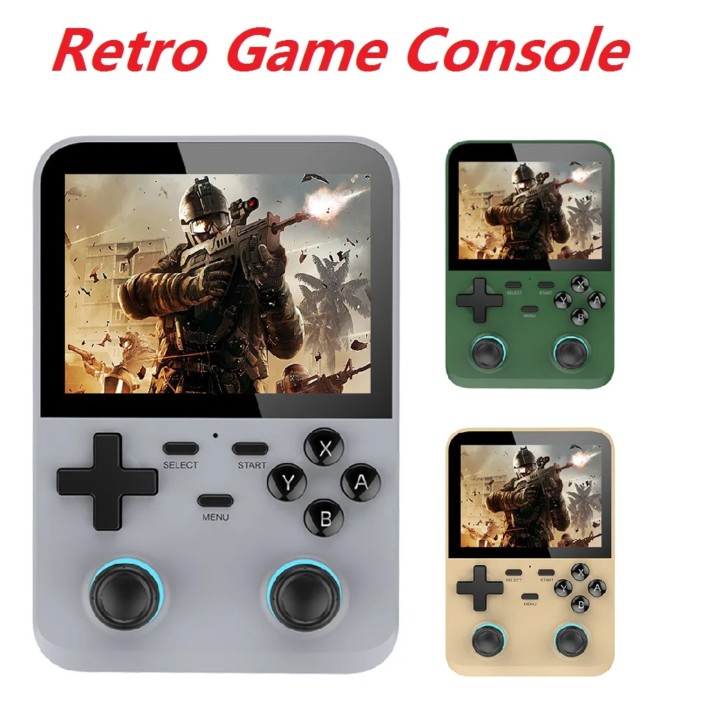 

3.5 Inch IPS Screen Video Game Consoles Gaming Retro Devices 2500mAh Built-in 64G Memory Card 640x480 Children Birthday Gifts