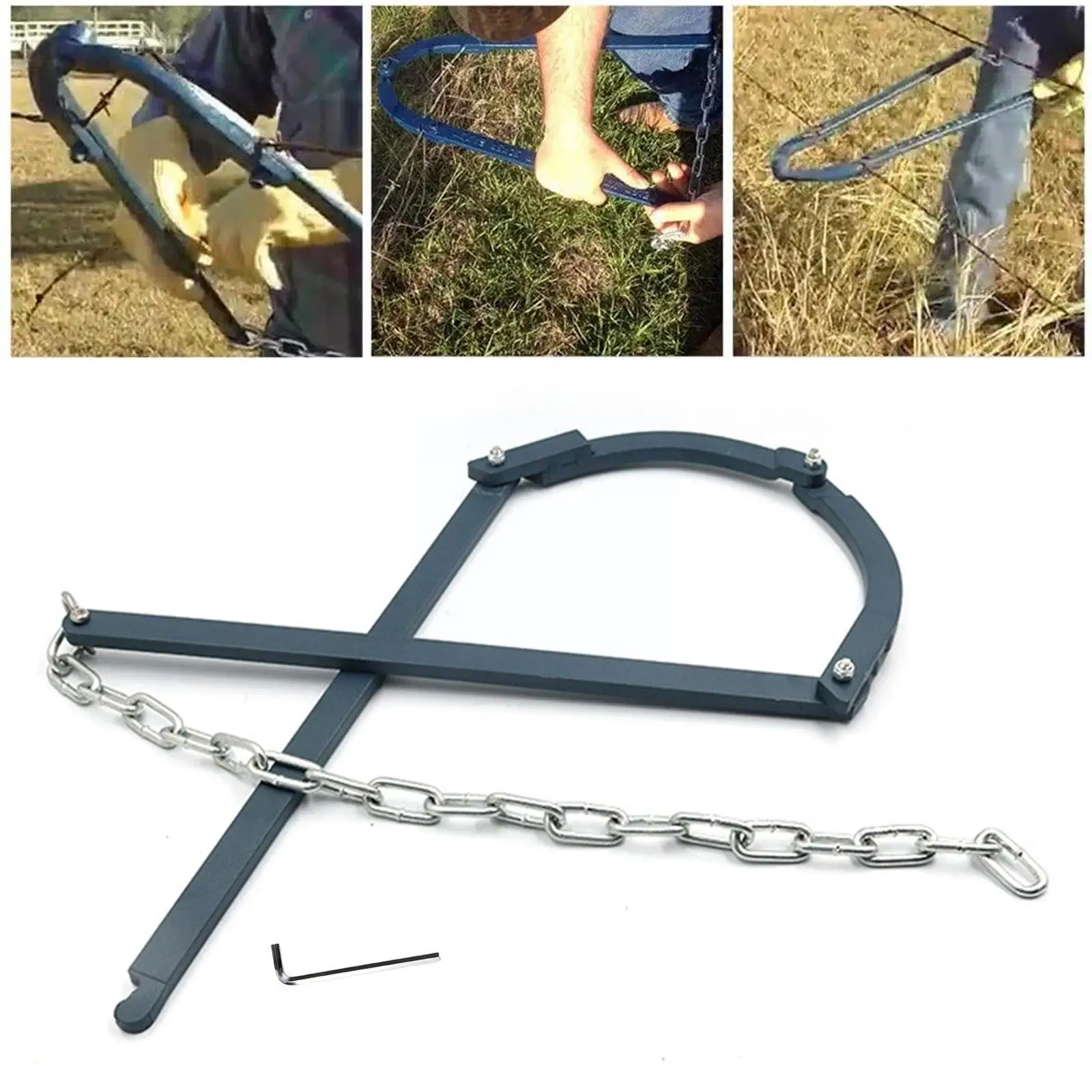 

Slack Fence Fixing Tool Anti-rust Painted Garden Fence Chain Fence Fixer 49cm Fence Wire Fence - Strainer Tool Repair Tools