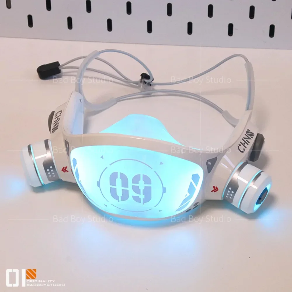 Крутой светодиодный киберпанк Glow косплей Maks для девочек научная фантастика