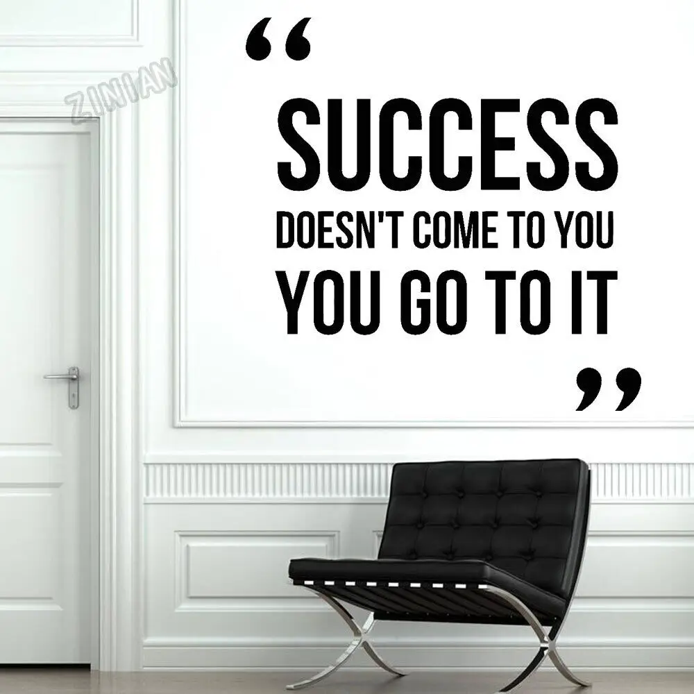 Креативная виниловая наклейка на стену для подростков, мотивация, цитата, успех, офис, стикеры на стену, художественные настенные наклейки, декор для кабинета Y105